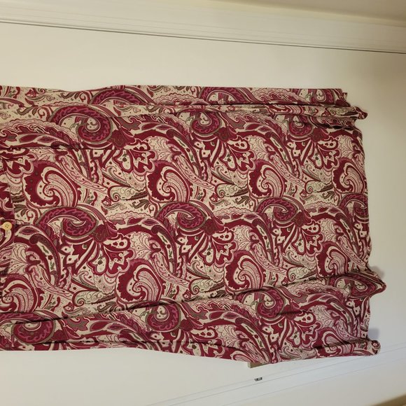 100% Silk Paisley Skirt (mid-calf) by Andrea Vaccaro Woman, size 24 - Picture 3 of 5